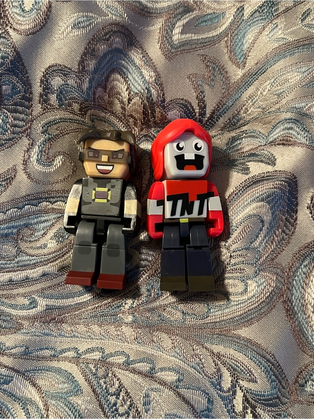 (2) Tube Heroes Sky Does Minecraft And TNT Guy Figures